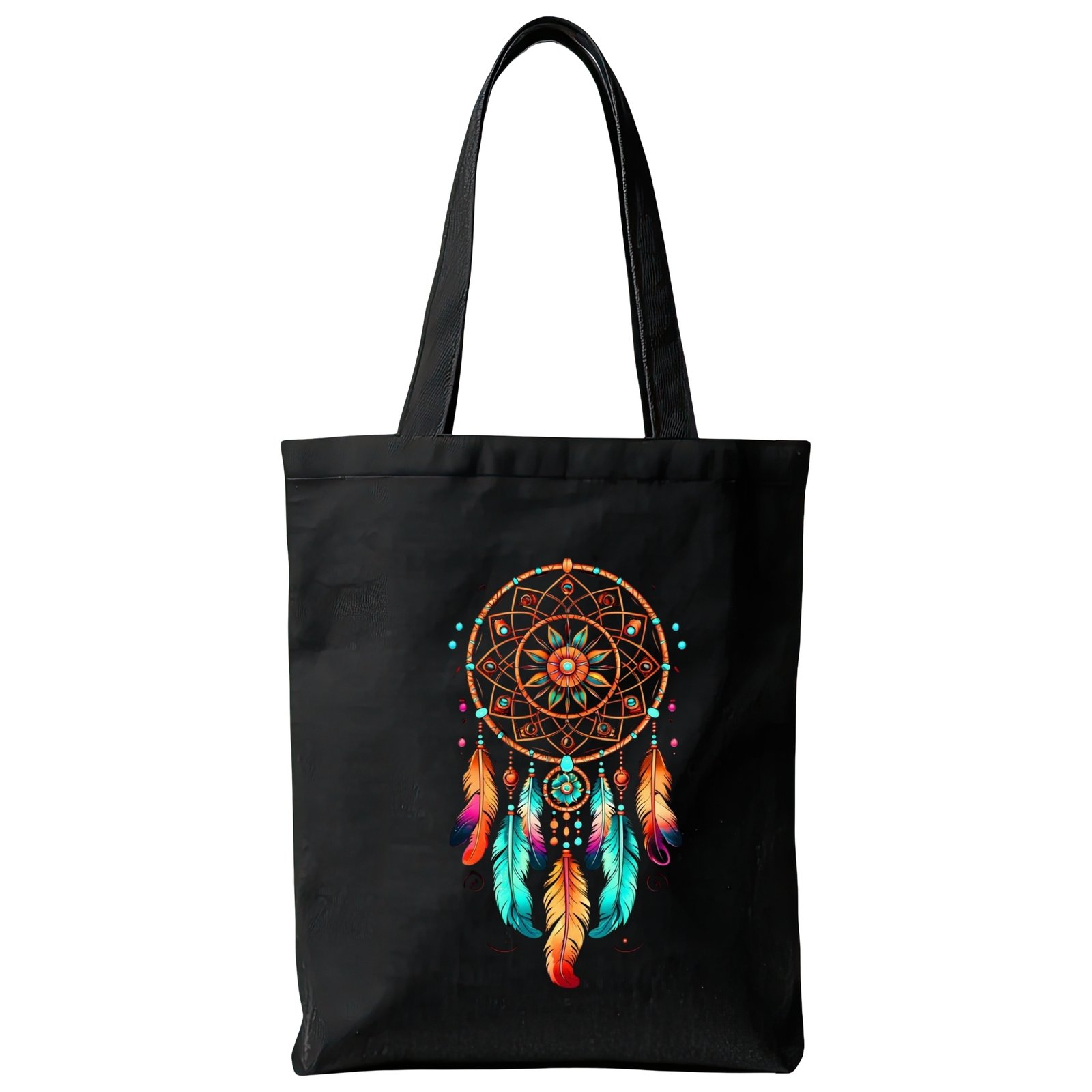 Dreamcatcher with Colored Feathers