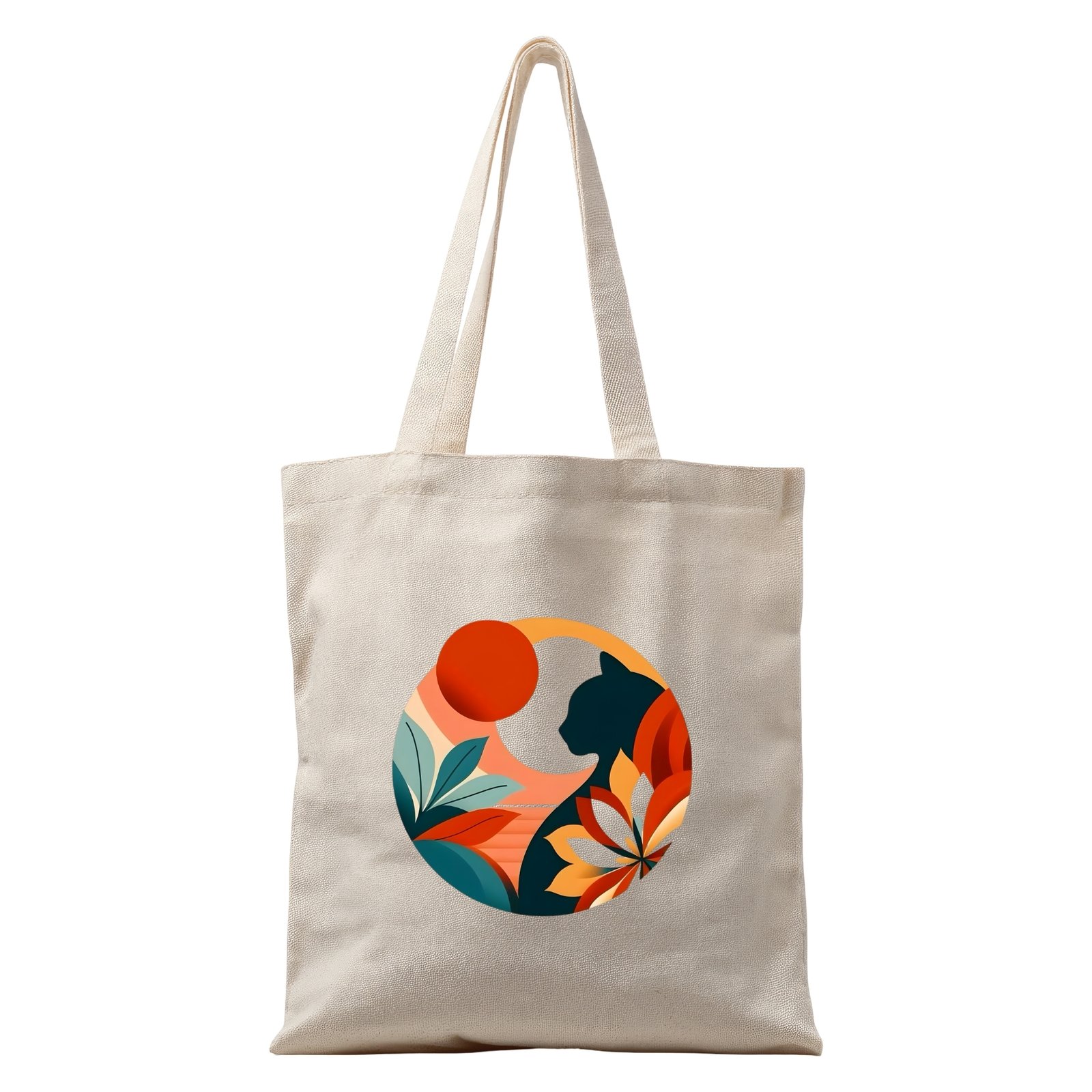 Boho Cat Silhouette Bag