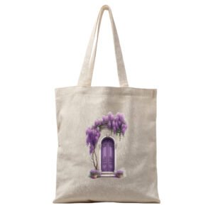 Arched Purple Door Bag