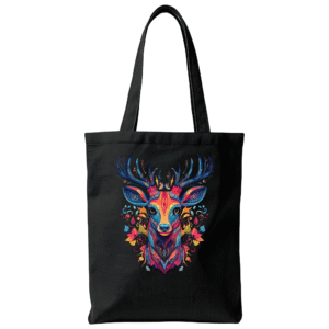 Colourful Deer Art Tote Bag