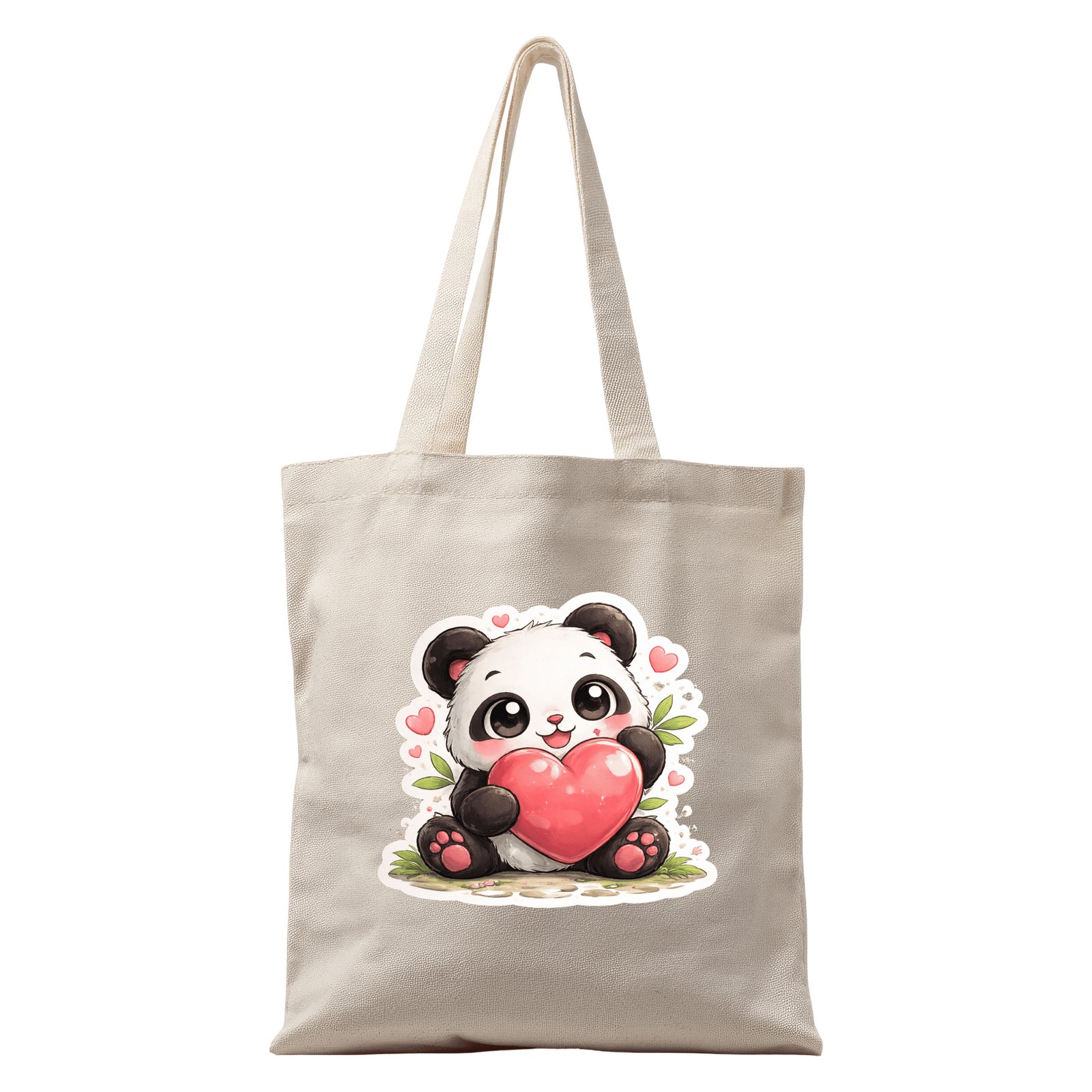 Cute Panda With Heart Bag
