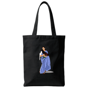 Lady In Saree Tote Bag