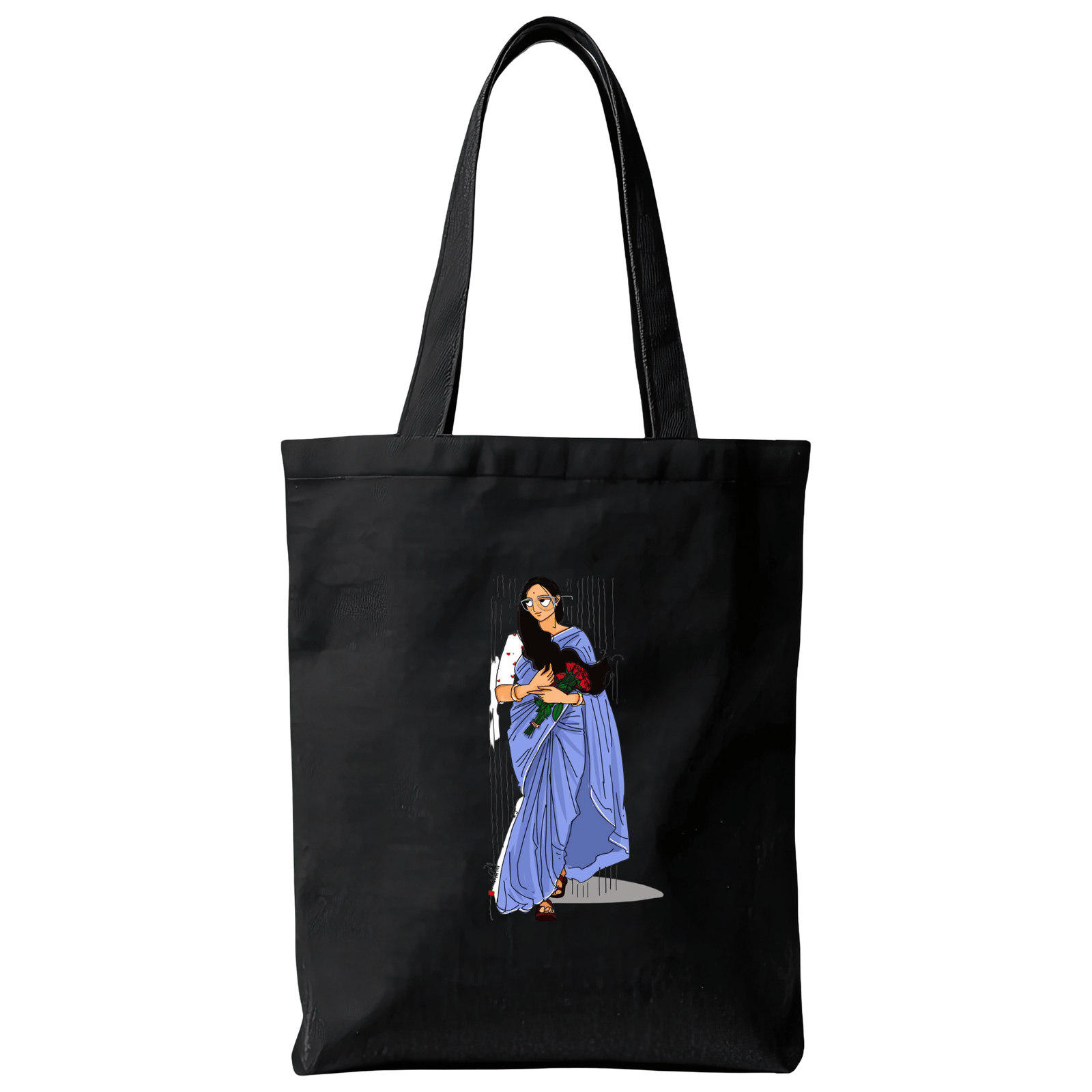 Lady In Saree Tote Bag