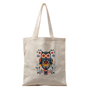 Owl Mandala Art Bag