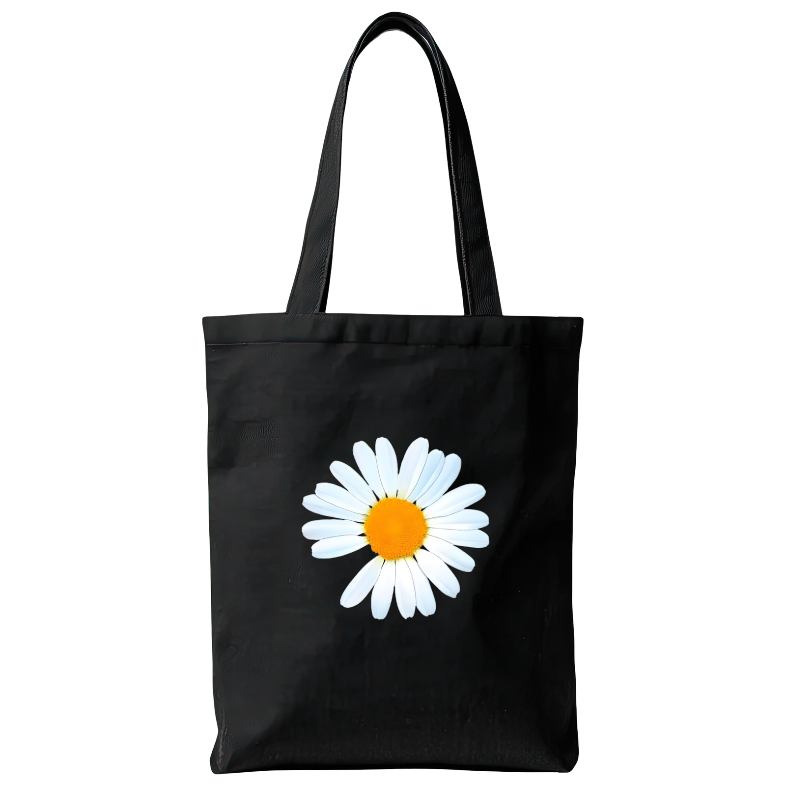 White Daisy Flower Tote